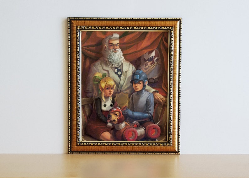 Megaman Family Portrait Print image 1