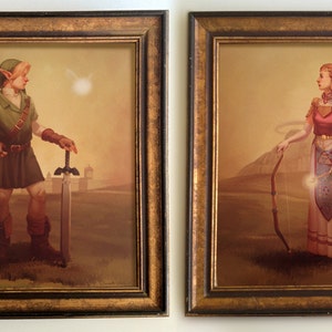 Link and Zelda print combo
