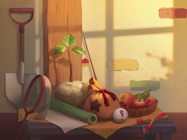 Animal Crossing Still Life Print image 3