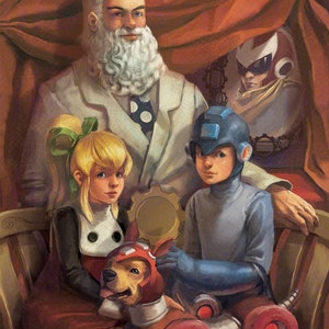 Megaman Family Portrait Print image 2