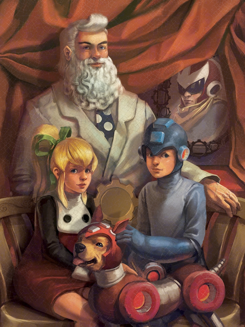 Megaman Family Portrait Print image 3