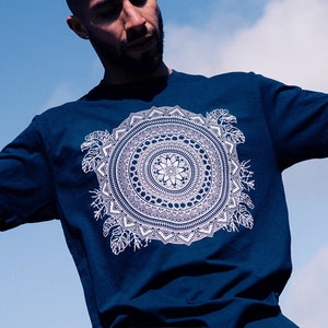 Cassady Bell x Rythmatix Mandala Shirt / Unisex Festival + Streetwear / Sacred Geometry Clothing