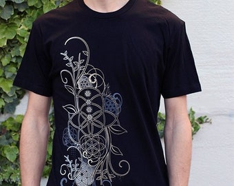 In Bloom Shirt / Unisex Sacred Geometry Clothing / Festival + Streetwear