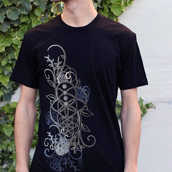In Bloom Shirt / Unisex Sacred Geometry Clothing / Festival + Streetwear