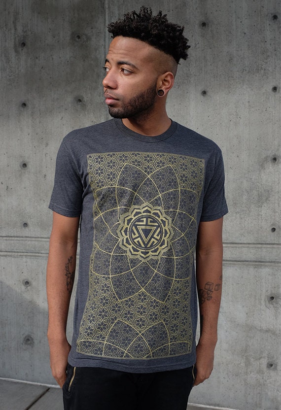 Vitality Men's Shirt / Sacred Geometry Clothing / Festival | Etsy