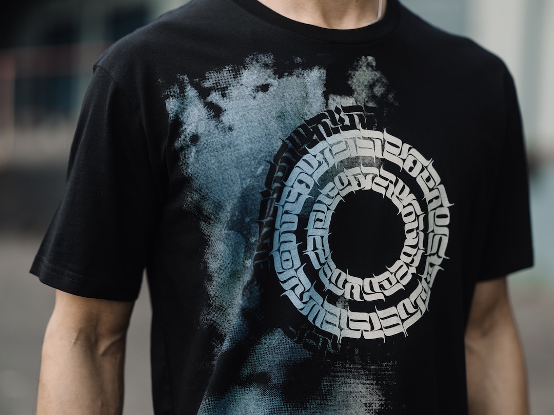 Inscripted Clothes Inscript Shirt / Calligraffiti Street Wear Shirt / Yoga and Festival ...