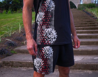 Bloom Mode Shorts + Linne Set / Sacred Geometry Kläder