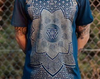 Superbloom Shirt (Gold) / Unisex Festival + Streetwear / Sacred Geometry Clothing