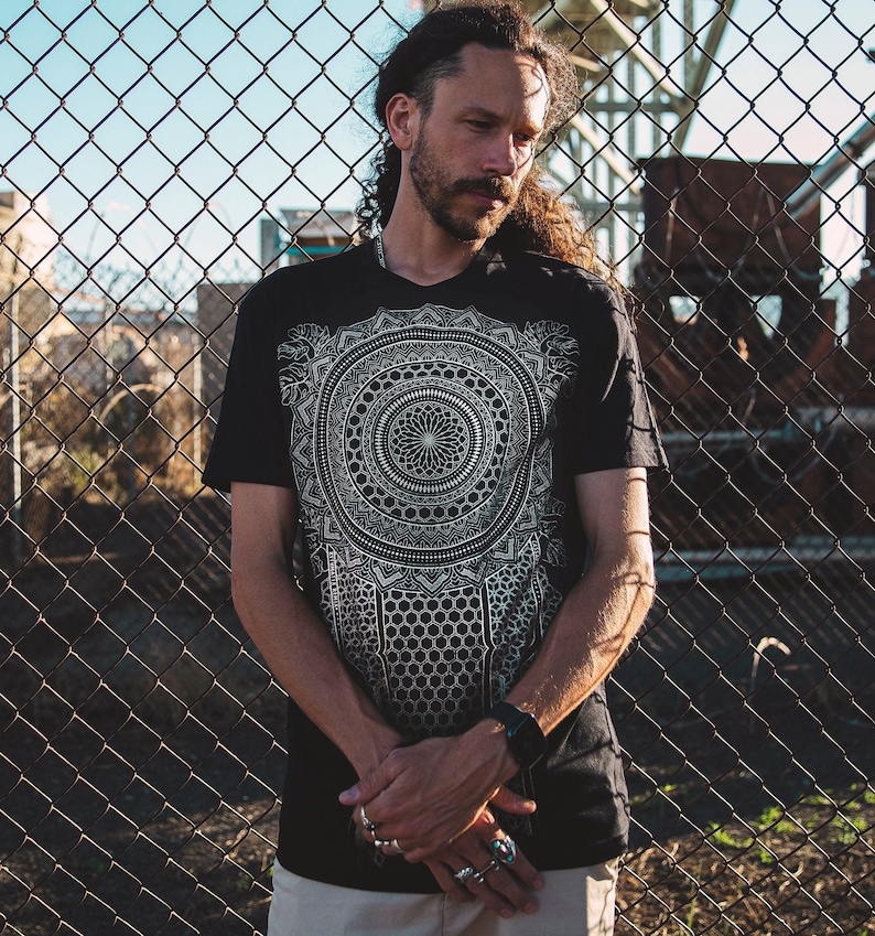 Cassady Bell x Rythmatix Shirt / Unisex Festival Streetwear / Sacred Geometry Clothing image 2