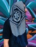 Eternal Series Infinity Scarf / Sacred Geometry Festival Clothing / Bamboo + Organic Cotton Hood 