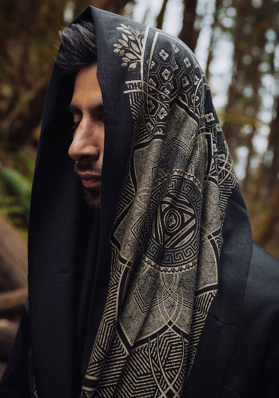 Superbloom Infinity Scarf / Sacred Geometry Festival Clothing