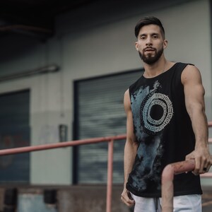 Inscript Sleeveless Shirt / Men's Calligraffiti Tank Top / Streetwear ...