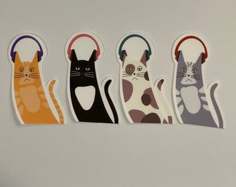 Emo Music Cats // STICKERS