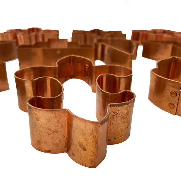 Copper Cookie Cutter Etsy
