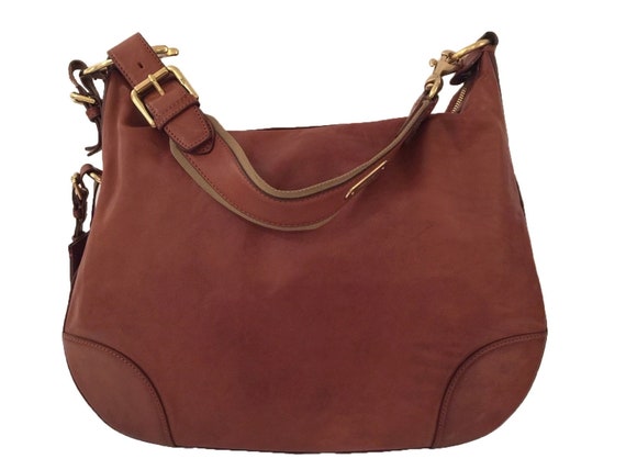 ralph lauren leather hobo bag