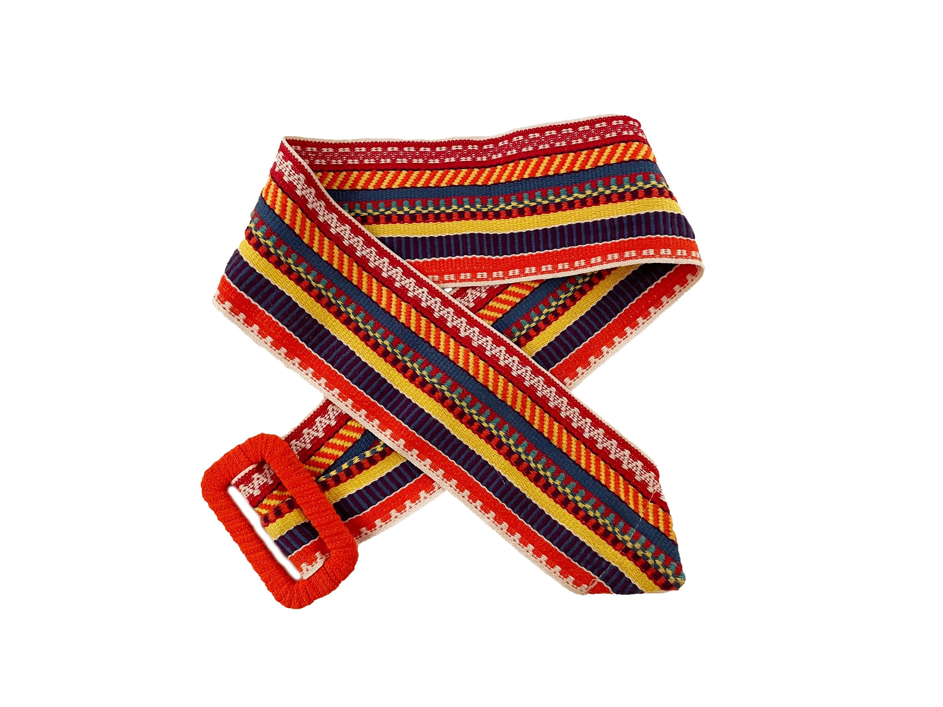 Vintage Southwestern Woven Belt - Tribal Belt - Vintage  display picture 2