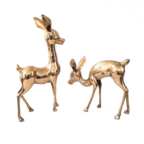 large brass deer