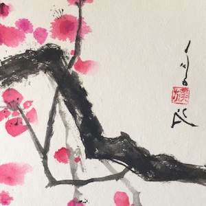 ORIGINAL  Sumi e painting