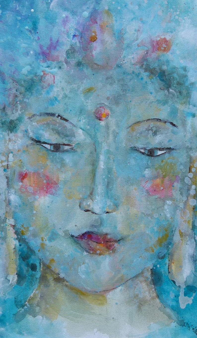 40 Spiritual Buddha Tarot Cards with Buddhist quotes in Etsy