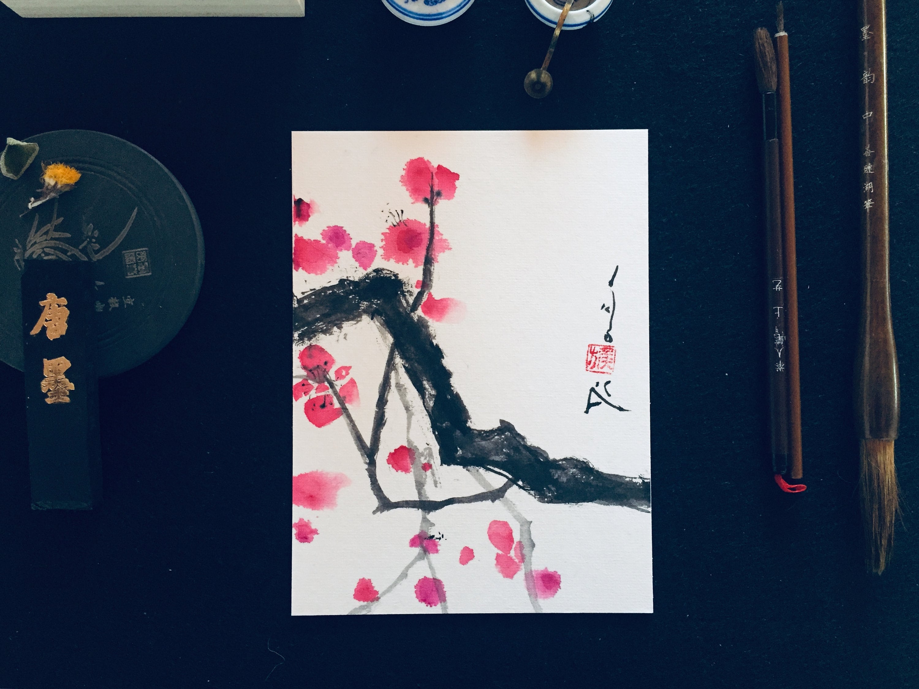 ORIGINAL Sumi E Painting - Etsy Canada