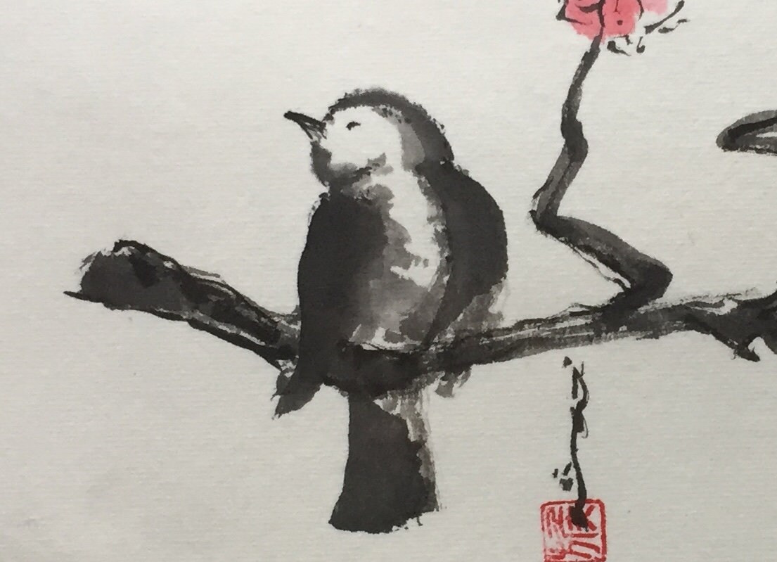 ORIGINAL Sumi E Painting - Etsy Canada