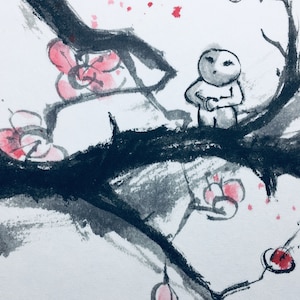 ORIGINAL  Sumi e painting