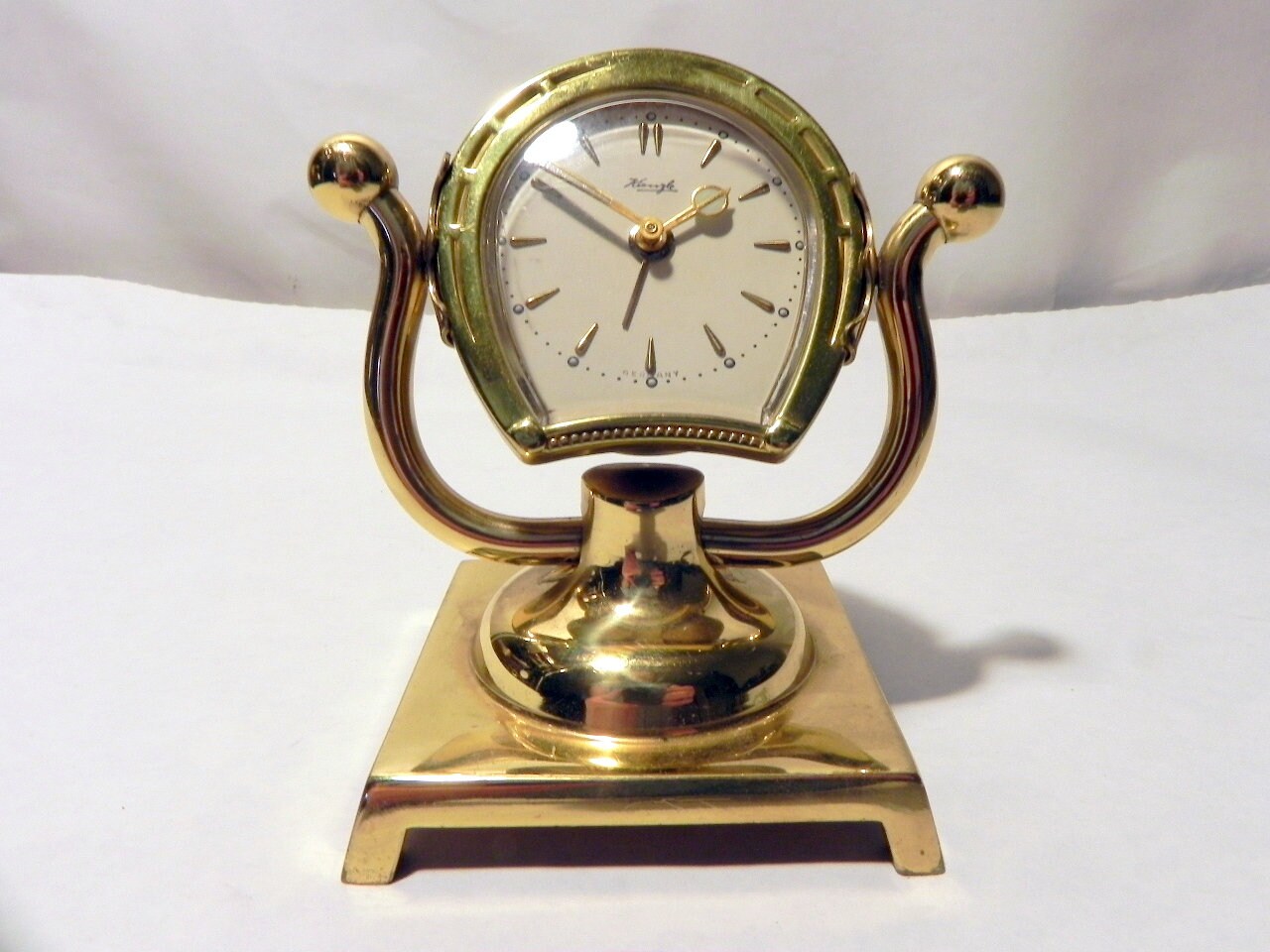 Vintage Kienzle horseshoe shape alarm clock Etsy