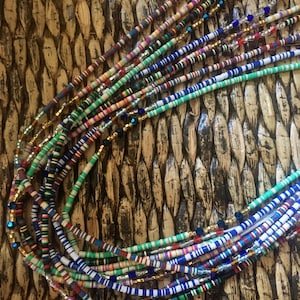Ghana Waist Beads Tie-On (One size fits most) Ananda Color Collection