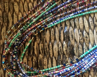 Ghana Waist Beads Tie-On (One size fits most) Ananda Color Collection