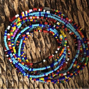 Waist Beads Sizes 22” - 38.5” Elastic Thread/ Design Your