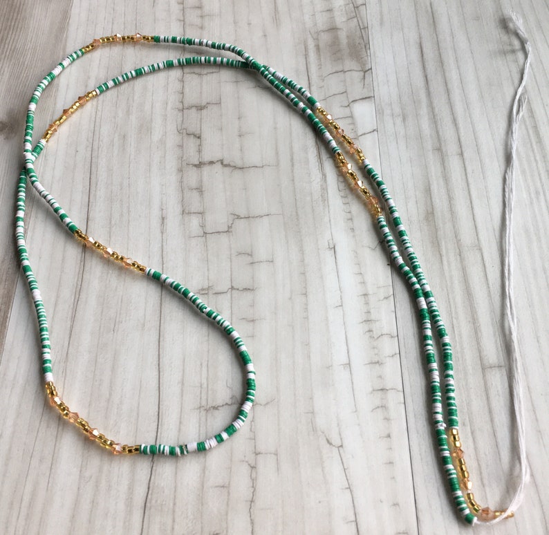 Ghana Waist Beads Tie-On (One size fits most) Ananda Color Collection Abundance
