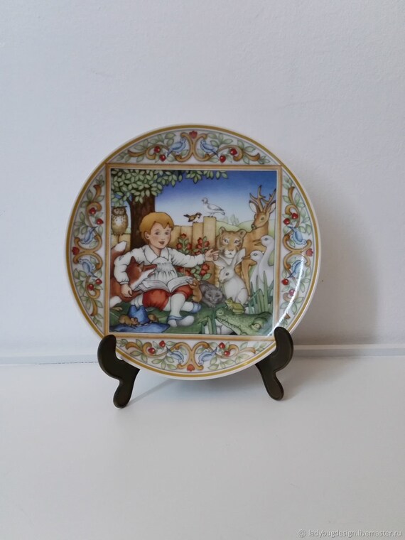 Villeroy und Boch Fasan Rot Kuchenteller Teller 20 cm