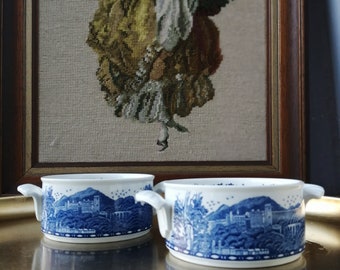 2 Suppen Schüssel, 2 Bowls  BLUE CASTLE / Villeroy & Boch