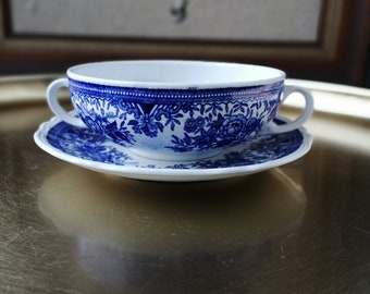 Suppenschüssel und Untertasse FASAN BLAU/ Villeroy&Boch