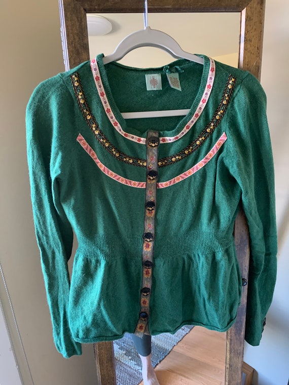 Vintage green cashmere wool blend sweater from Ant