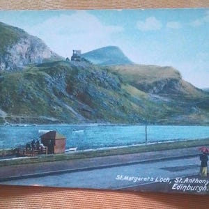 Carte postale d'Édimbourg St Margaret's Loch St Anthony's Chapel