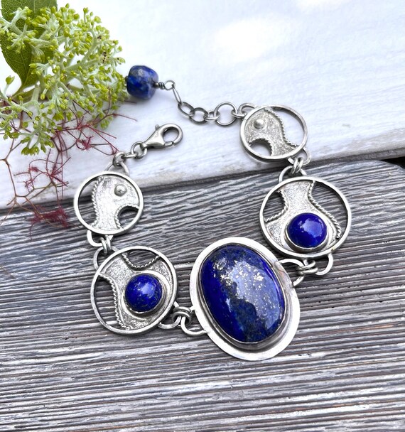 Bracciale Donna Con Ancora In Argento - Regolabile Fatto A Mano, Su Biglietto Portafortuna, Nero