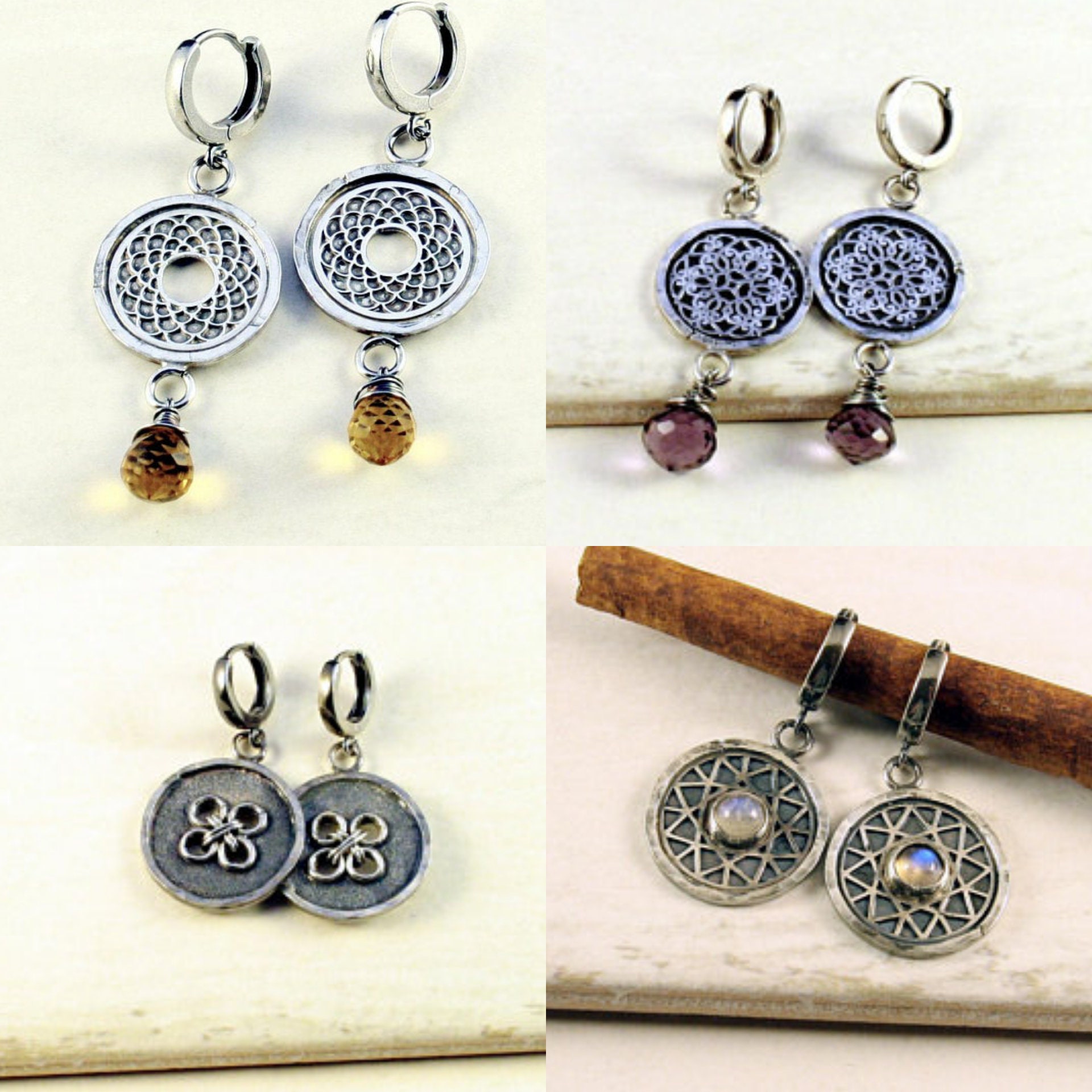 Chapelet en Kyanite Bleue en Argent Massif - La boutique de la Vierge