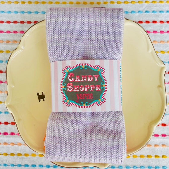 Sock Tube Lavender Lemonade Colorway