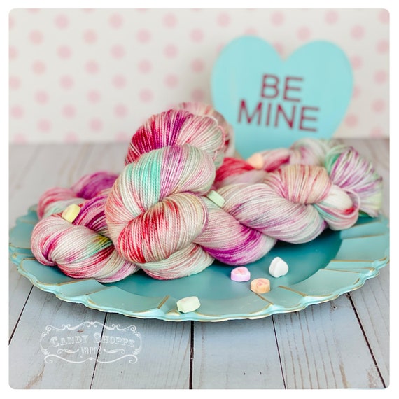 Conversation Hearts Sock Yarn