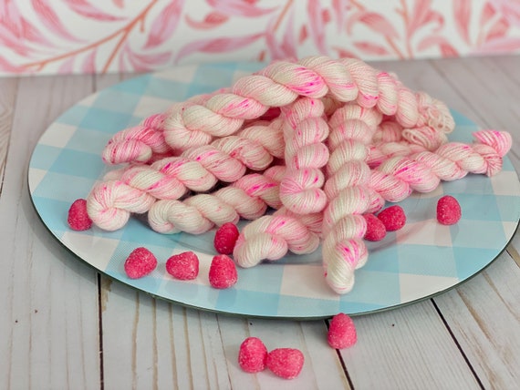 Sugared Strawberry Gumball Mini Skein