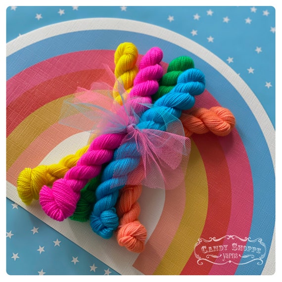 Taste the Rainbow Mini Skeins Sock Yarn Set