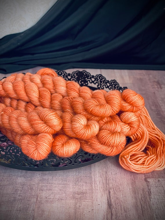 Saffron Gumball Mini Skein for Haunted House MKAL