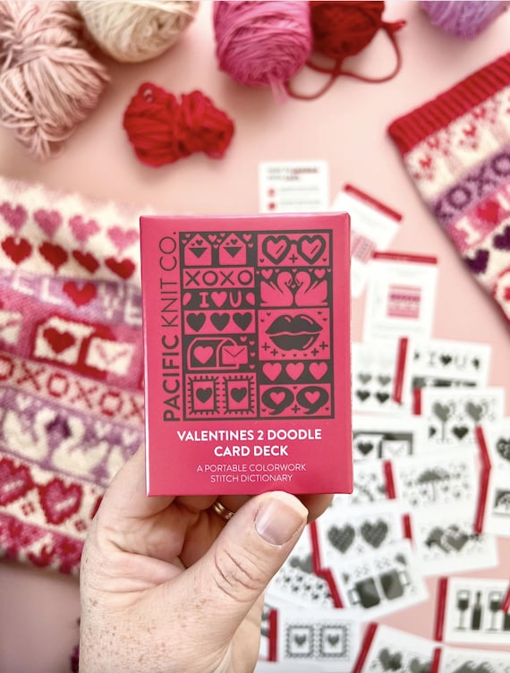 Valentines 2 Doodle Deck for Colorwork - half deck