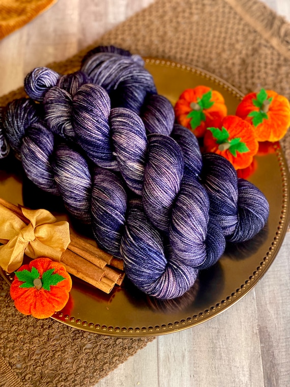 Midnight Berry Bliss Sock Yarn from the Cinnamon Spice and Everything Nice Collection