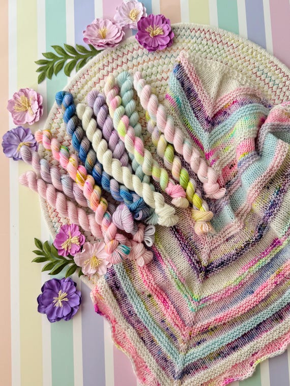 Pastel Dreams Wool Yarn Mini Skein Set - 20 grams each