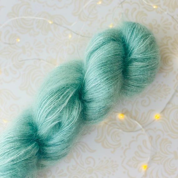 Eucalyptus Cotton Candy Mohair Yarn