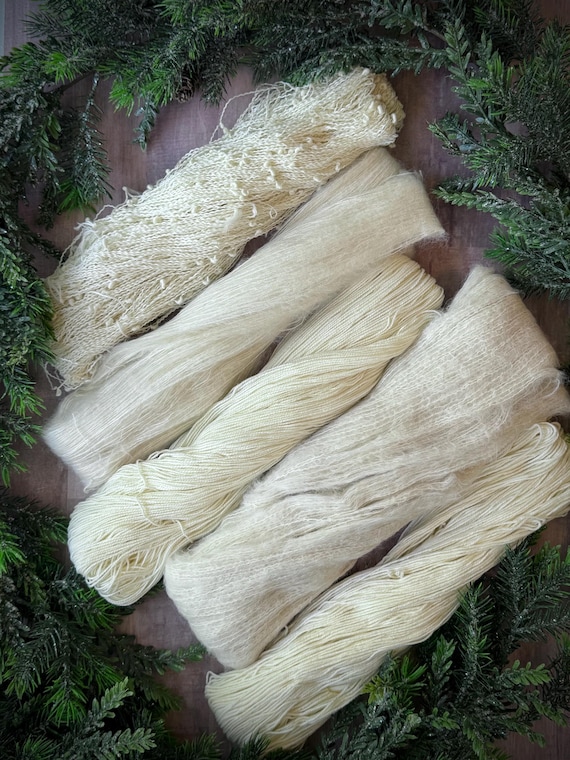 Marshmallow - Bare Yarn on Various Fiber Bases