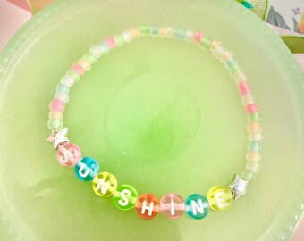 Sunshine Sprinkle Stacks- Stretchy Beaded Bracelet for Layering and Stacking