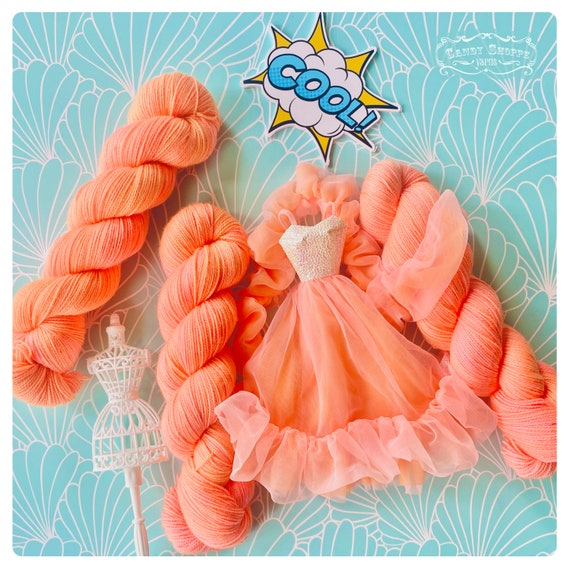 Peaches and Cream Barbie Yarn DYED TO ORDER